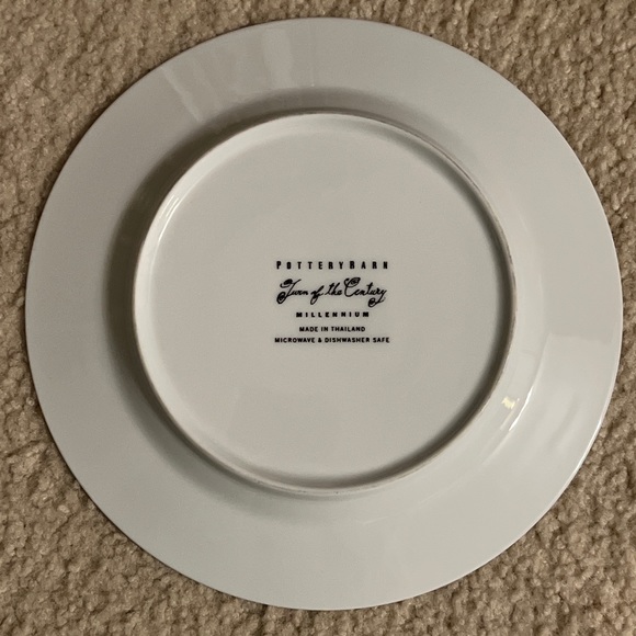 Pottery Barn Millennium SALAD Plate TURN OF THE CENTURY DESSERT APPETIZER - Picture 4 of 4